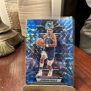 2022-23 Panini Mosaic Blue Jordan Poole Golden State Warriors #7