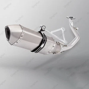 For Yamaha GY6 125CC 150CC Motorcycle Exhaust Pipe With Header Mid Link Pipe - Picture 1 of 8