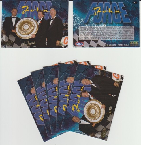 John Force, 1997 Hi-Tech NHRA drag racing Insert #JF-8 | eBay