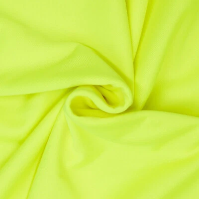 French Terry uni neongelb Sommersweat (Preis= 0,5 M) - Bild 1 von 3