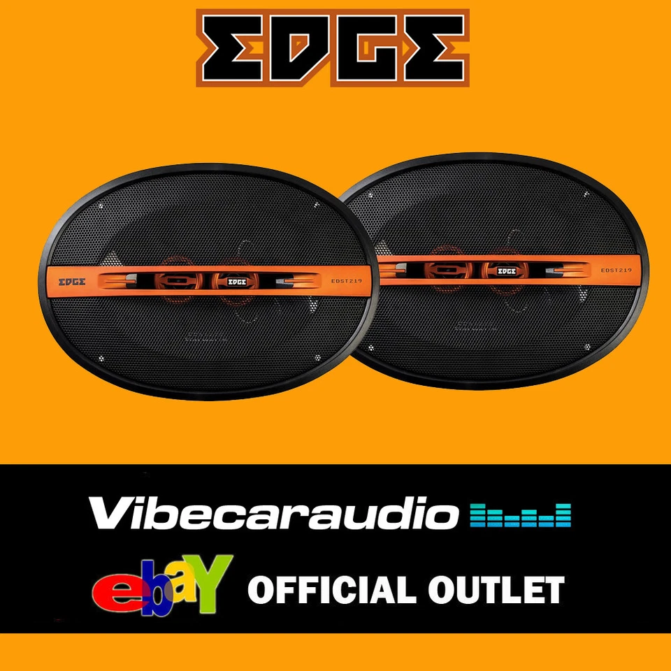 EDGE EDST219 6x9 3 WAY COAXIAL 400W SHELF SPEAKERS 400 WATT TOTAL - Image 1 of 1