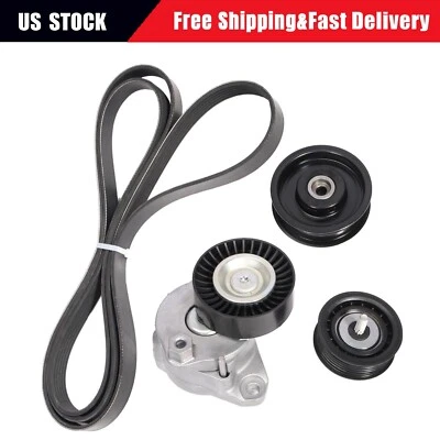Belt Tensioner Pulley Set For MERCEDES-BENZ C230 C280 C300 C350 CL550 E350 Foto 1 de 4