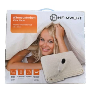 Wärmeunterbett Heizdecke Wärmedecke Bett - 100 Watt 150x80 cm B-Ware HEIMWERT - Bild 1 von 1