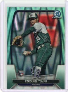 2023 Bowman Chrome Aqua RayWave Refractor /199 Ezequiel Tovar #23 Rookie RC - Picture 1 of 2
