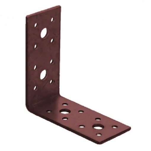 20 X Bpc Resistente ad Angolo Staffe Marrone Doppio Rivestito 90mm X 45mm X 40mm - Immagine 1 di 1