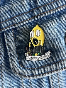 Adventure Time - Lemongrab - UNACCEPTABLE - Funny Enamel Pin - Picture 1 of 4