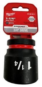 Milwaukee 49-66-6311 3/4" Avvitatore Lunghezza Standard Presa a Impatto 1-1/4" 6 Punti - Foto 1 di 7