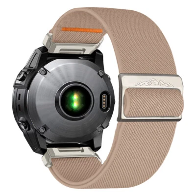 Elastic Nylon Loop Watch Band Strap For Garmin Fenix 8 7X 6 6X Pro 5 5X Plus 3HR - Image 1 of 4