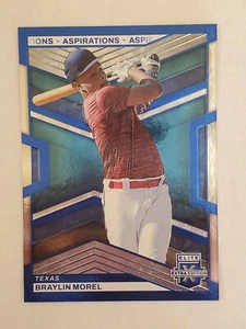 BRAYLIN MOREL 2023 Elite Extra Edition ASPIRATIONS BLUE #'d 319/349 Rangers - Picture 1 of 1