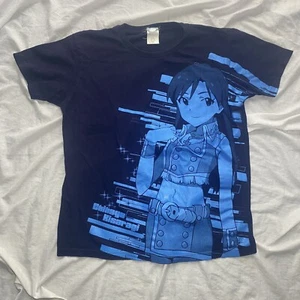 T-Shirt Character The Idolm Star Chihaya Kisaragi All Print Navy Size XL - Picture 1 of 6