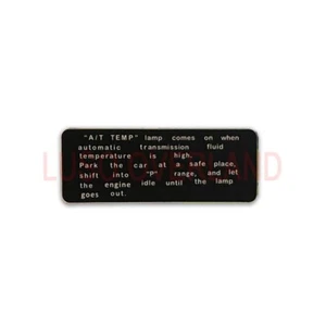 Mitsubishi Montero Gen1 1983-1991 - calcomanía de temperatura A/T - Imagen 1 de 2