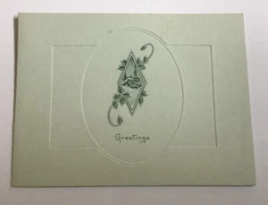 688A~ Vintage Greeting Card Unused Merry Christmas Happy New Year Greetings - Picture 1 of 2