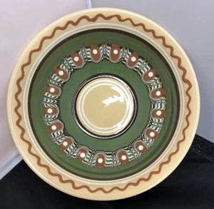 Vintage Ukrainian Hand Painted 7 Inch Bowl Folk Art Pottery Snack Bowl - Picture 1 of 10