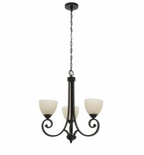 Hampton Bay Renae 3-Light Oil Rubbed Bronze Chandelier 1000014953