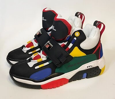 NEW! POLO Sport Ralph Lauren High Top Sneakers Men's size 6 (RF10338 PS 100) - Image 1 of 4