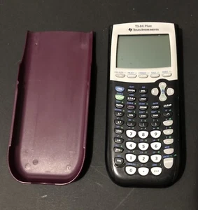 Texas instruments calculator ti-84 plus W/Purple Lid FREE SHIPPING - Picture 1 of 5