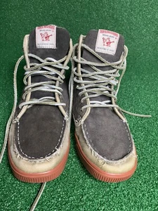 True Religion Camby Suede Boots Moccasins Brown Hi-Top Sneakers Chukka Size 7.5 - Picture 1 of 8