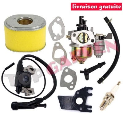 Carburateur et Filtre à Air Bobine d'allumage pour Honda GX160 GX200 6hp Moteur - Photo 1/4