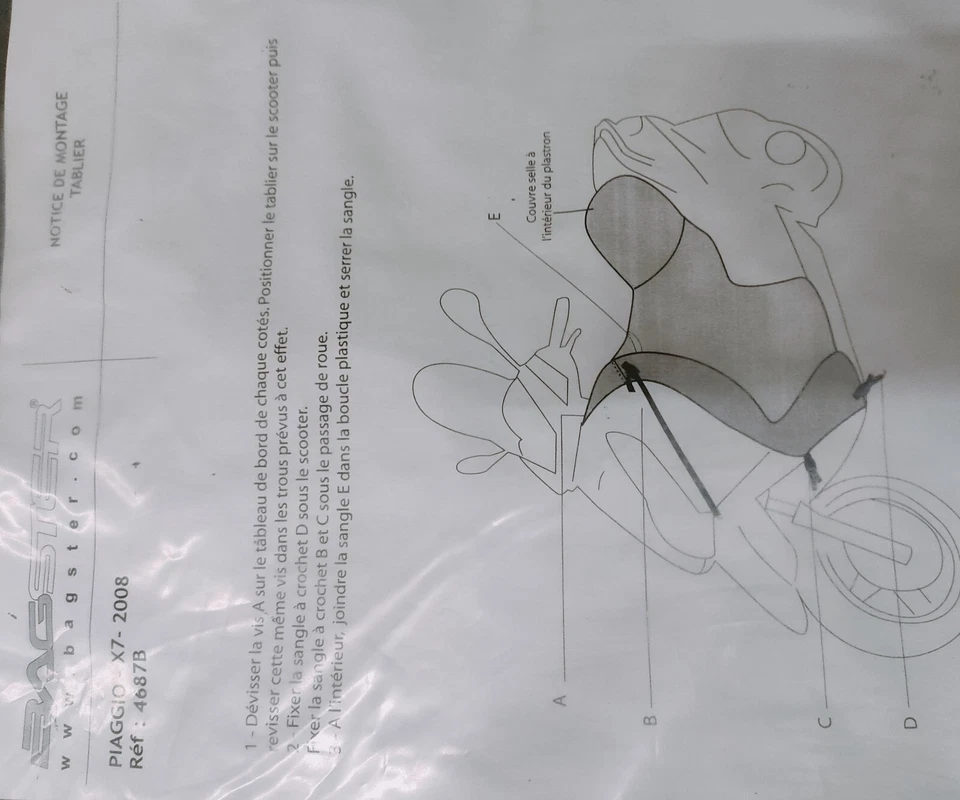 Bagster 4687B Beindecke für Piaggio X 7 - Bild 1 von 1