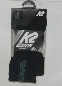 K2 MINDEBENDER Ski Socks 15304 Black Gray Size Men Womens Medium - Picture 1 of 7