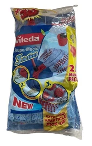Vileda SuperMocio XL 3 Action Microfibre Mop Replacement Head Refill Twin Pack - Picture 1 of 2