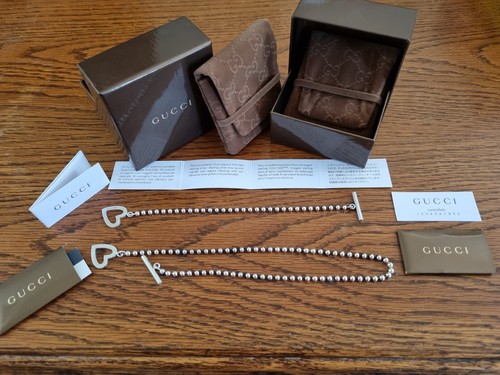 Gucci Set Collana Cuore e Braccialetto