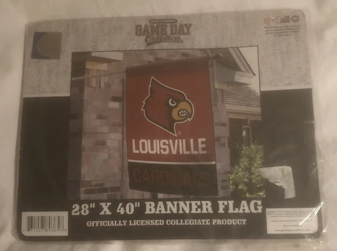 Game Day Outfitters University Of  Louisville Cardinals 28x40 Banner Flag Cover