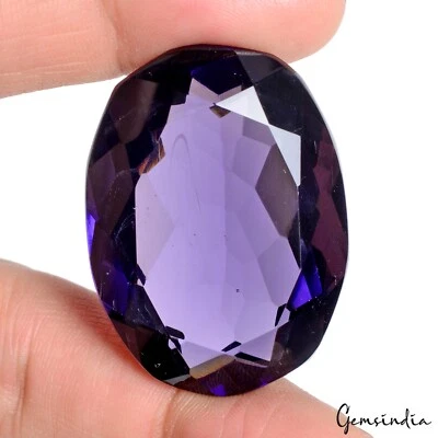 127.60 Ct Hydro Purple Amethyst Oval Cut Earth Mined Lab-Created Loose Gemstone - Image 1 of 4