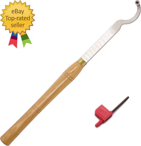 Swan Neck Hollower Carbide Tipped Wood Turning Tools Bended Lathe Chisel Tool Ba - Picture 1 of 5