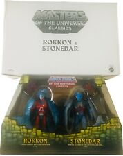 MOTU Masters of Universe Classics Rokkon & Stonedar Action Figures w Mailer NEW