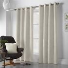 Velvet Chenille Block Out Eyelet Curtains, matching Cushions & Draught Excluder