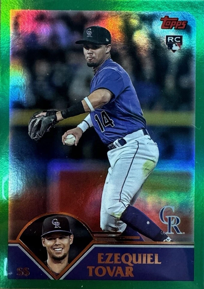 2023 Topps Archives #217 Ezequiel Tovar RC Rookie Green Foil Parallel #/99 - Image 1 of 4