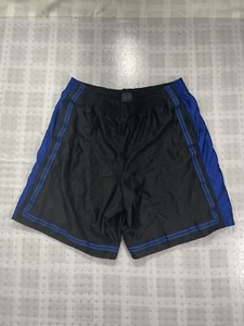 Foot Locker gym athletics drawstring shorts men 3XL polyester black blue - Picture 1 of 6