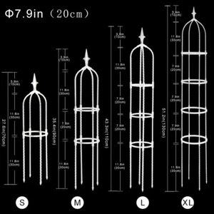 Climbing Vines and Flowers Stands Tower Obelisk Garden Trellis Plant Support - Picture 1 of 23