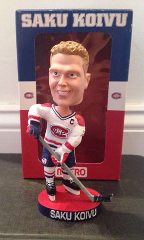 Saku Koivu Montreal Canadiens NHL Hockey Bobblehead, Habs Cover