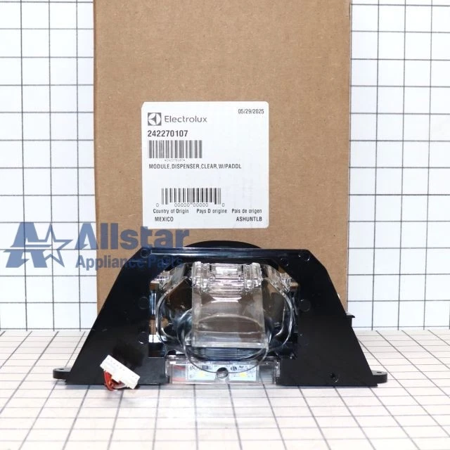 Guia de funil dispensador de geladeira Frigidaire 242270107 - Imagem 1 de 4