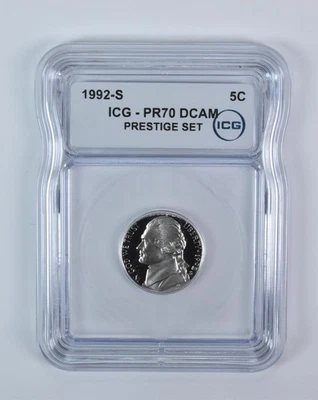 1992-S Jefferson Nickel Prestige Set PR70 DCAM ICG *3948 - Image 1 of 4