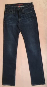 Lucky Brand Womens Size 4 / 27 L Sweet Mid Rise Straight Blue Denim Jeans Dark - Picture 1 of 12