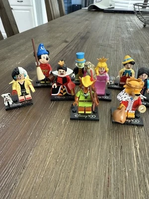 LEGO Disney 100 Minifigures Complete Set of 18, 71038 Series with Stands - Image 1 of 3