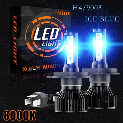 For Eagle Summit 1993-1996 8000K Led Headlight Bulbs High/Low Beam Kit Ice Blue - Изображение 1 из 4