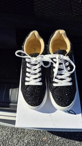 Betsey Johnson Women's Sidny Sneaker, Black, 8 - Picture 1 of 5