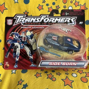 Transformers Robots In Disguise Modellino Deluxe Side Burn 2001 Hasbro 80579 - Foto 1 di 14