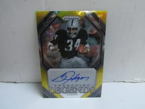 2023 Panini Prizm Bo Jackson Legends Gold Prizm Auto 4/10 Raiders - Picture 1 of 2