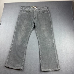 Levis 527 Pants Men's 36x30 Gray Corduroy Y2K Retro Bootcut Rodeo Cowboy Western - Picture 1 of 9