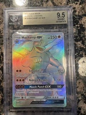 Machamp Ex 154/147 Burning Shadows Rainbow Ultra Rare BGS 9.5 PSA 10 - Image 1 of 2