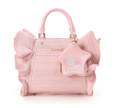 LITTLE TWIN STARS Frill Bag & Pouch Samanthavega samantha Vega  Pink  Sanrio - Image 1 of 4