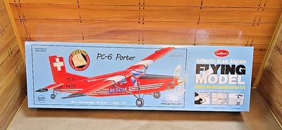 Vintage Guillow's PC-6 Porter Balsa Model Airplane; NOB - Image 1 of 4