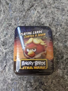 Angry Birds Star Wars Luke Skywalker Metal Tin 3D Bonus Card Playing Cards NEW - Picture 1 of 3
