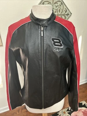 Женская кожаная куртка Dale Earnhardt Jr. No8 NASCAR Velocity красная/черная размер L - Изображение 1 из 4