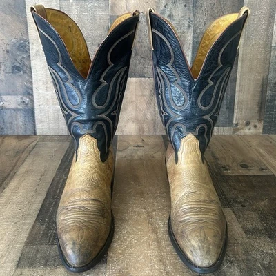 Botas de Vaquero Nocona Vintage Piel de Toro Western Para Hombre 12 B Foto 1 de 4